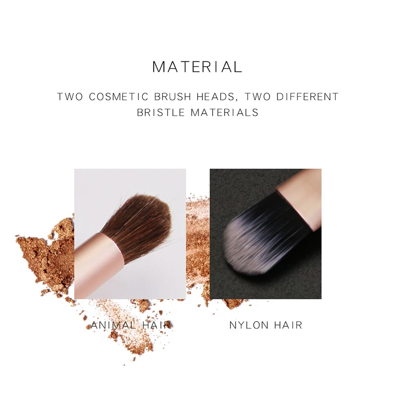 MAANGE двухсторонние женские кисти для макияжа бровей теней век пудры помады