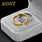 Модное обручальное кольцо XIDNT в ретро-стиле с римскими цифрами и бриллиантами из нержавеющей стали для мужчин и женщин, обручальное кольцо, ювелирное изделие для вечеринки, подарок
