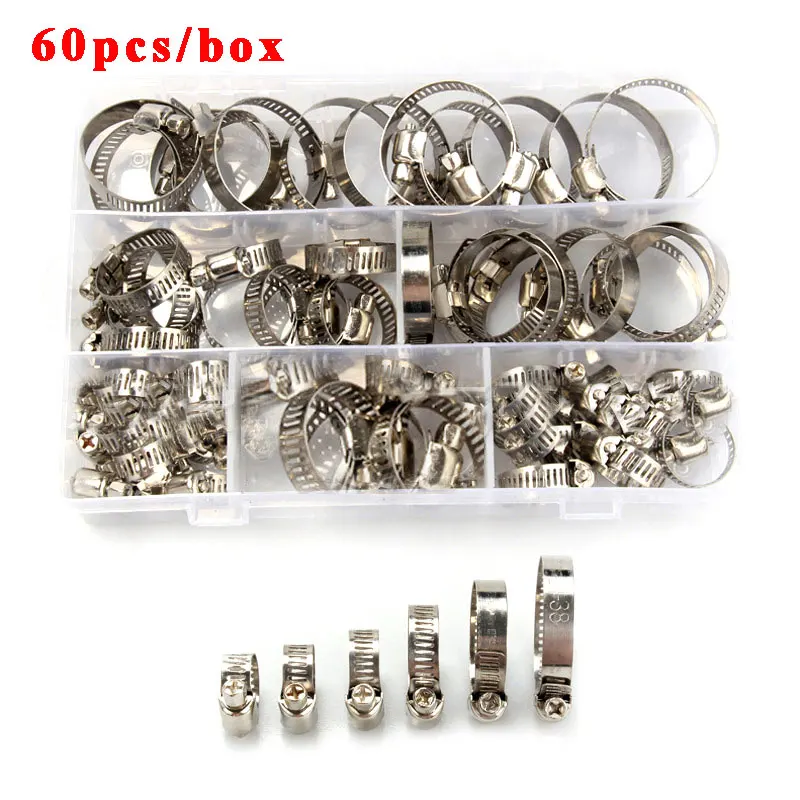Pearl PSHC01 Hose Clips 10 Pieces Stainless Steel OOO/MOO 8mm-16mm Pipe Jubilee 