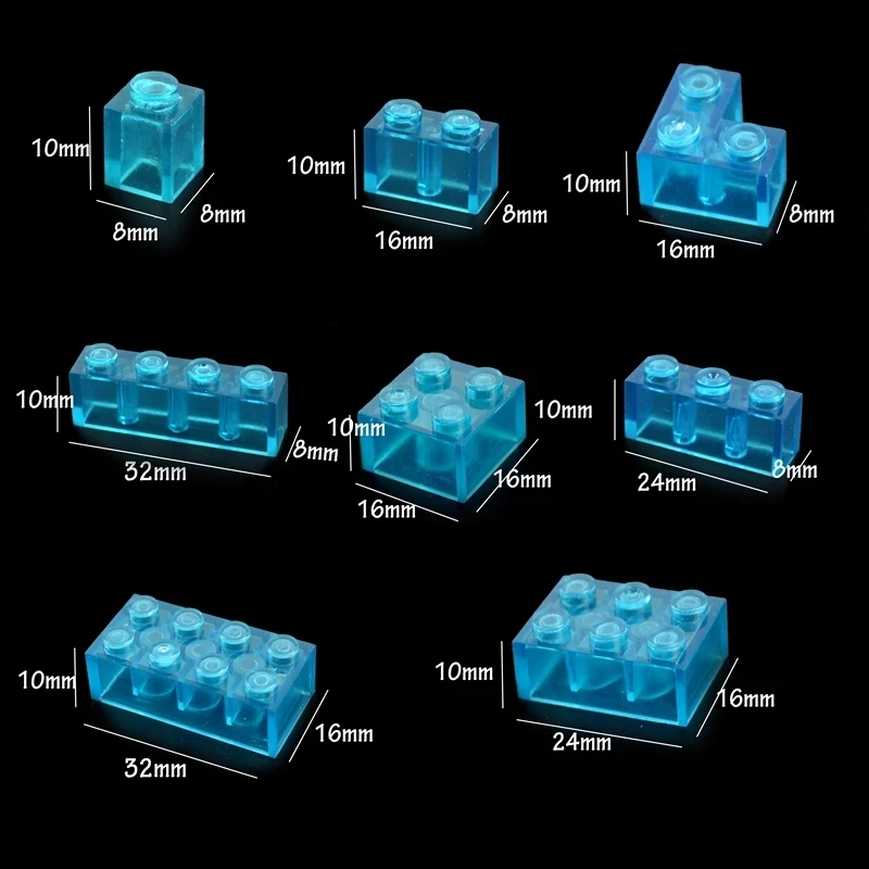 

80pcs Thick Bricks 1+2 Dots DIY Figures Building Blocks Educational Creative Size ABS Plastic Compatible Leduo brick for Kids
