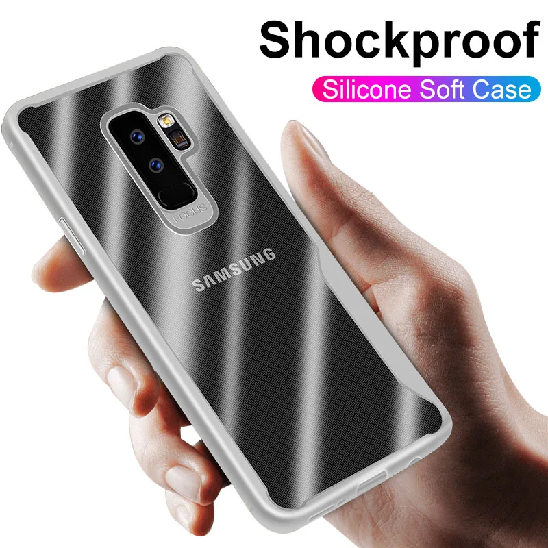 Ударопрочный силиконовый чехол для телефона samsung Galaxy S9 S8 S10 Plus S10e S7 Edge мягкий