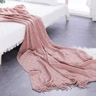 Плед в скандинавском стиле с нитками для дивана, полотенце, одеяло для кровати, дивана, плед для путешествий, многофункциональное одеяло для сна, мягкое покрывало