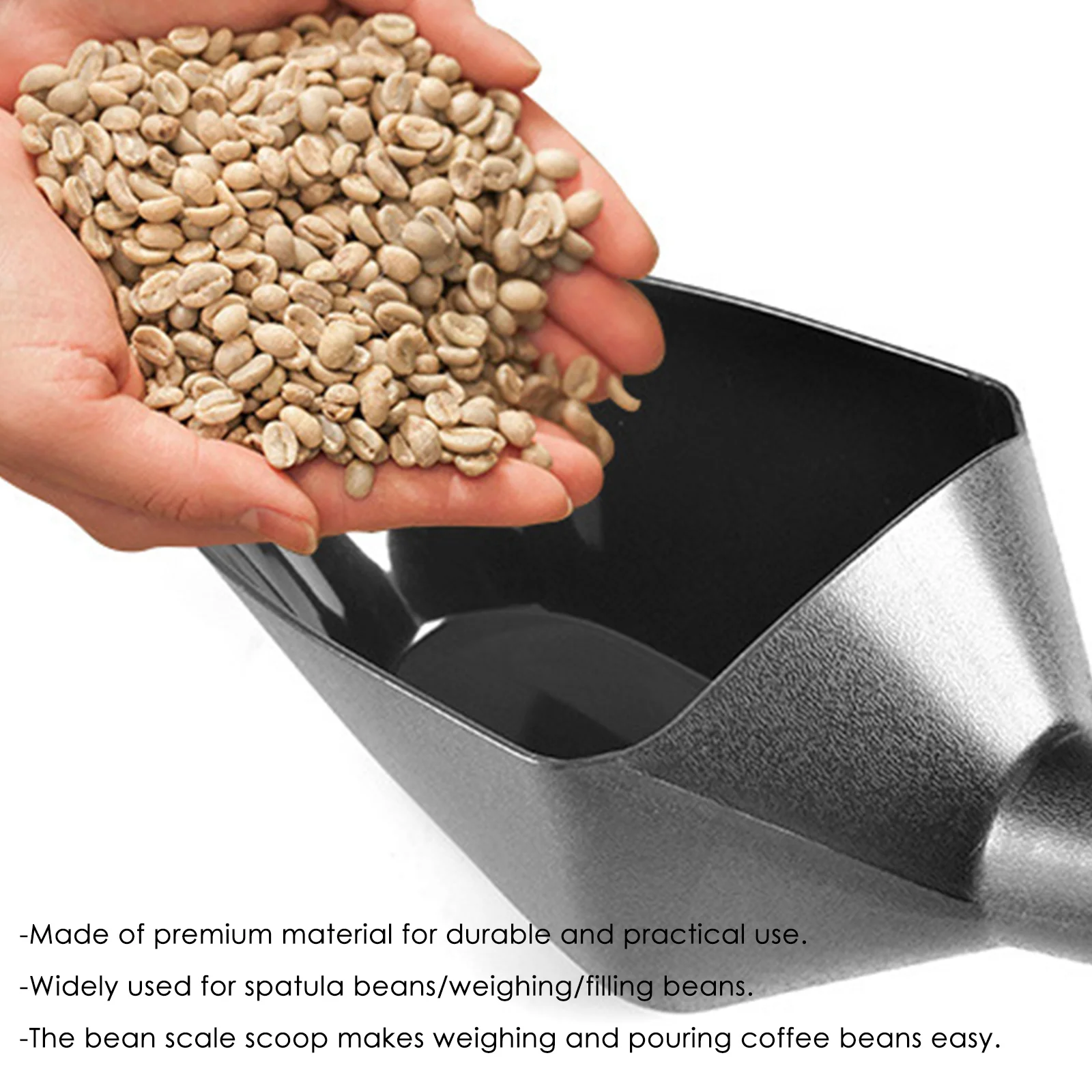 

Coffee Beans Scoops Shovel Food Flour Coffee Beans Kitchen&Bar Tool Large Capacity Portable Durable Lightweight Ice Scoop