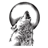 clear stamps full moon lone wolf animal wild for diy scrapbook photo album craft card 2021 new