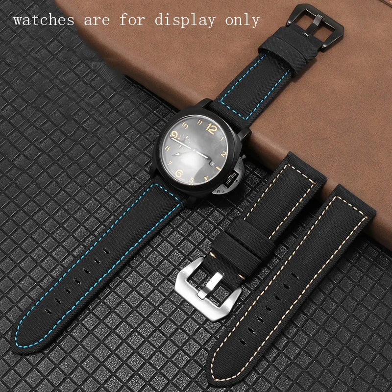 

Сменный мужской браслет t Panerai PAM01661/1441GMT из углеродного волокна и нейлона для часов 22 мм 24 мм 26 мм мужской браслет