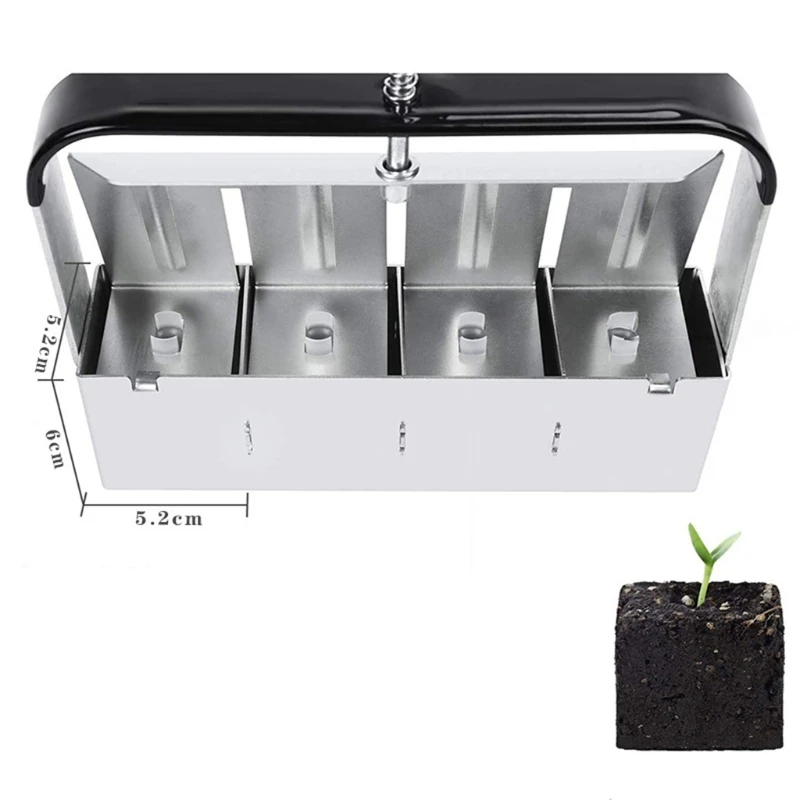 

Mini Hand-held Soil Blocker Soil Blocking Tool Seed Starting Plugs Seeds Starter Pallet Seedling Soil Block Maker