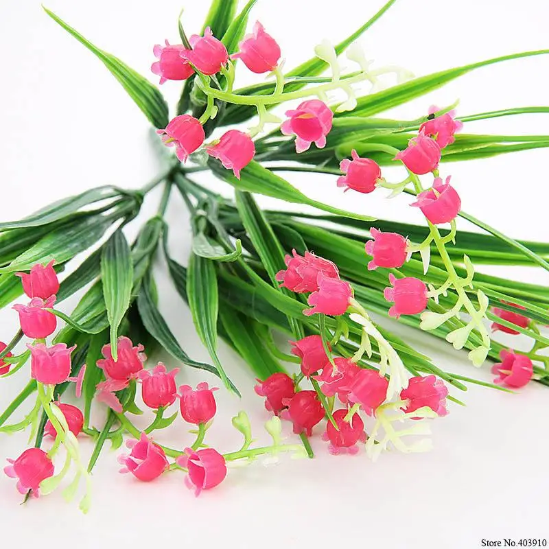 Искусственные пластиковые Лилии долины цветы домашний стол офисные Свадебные