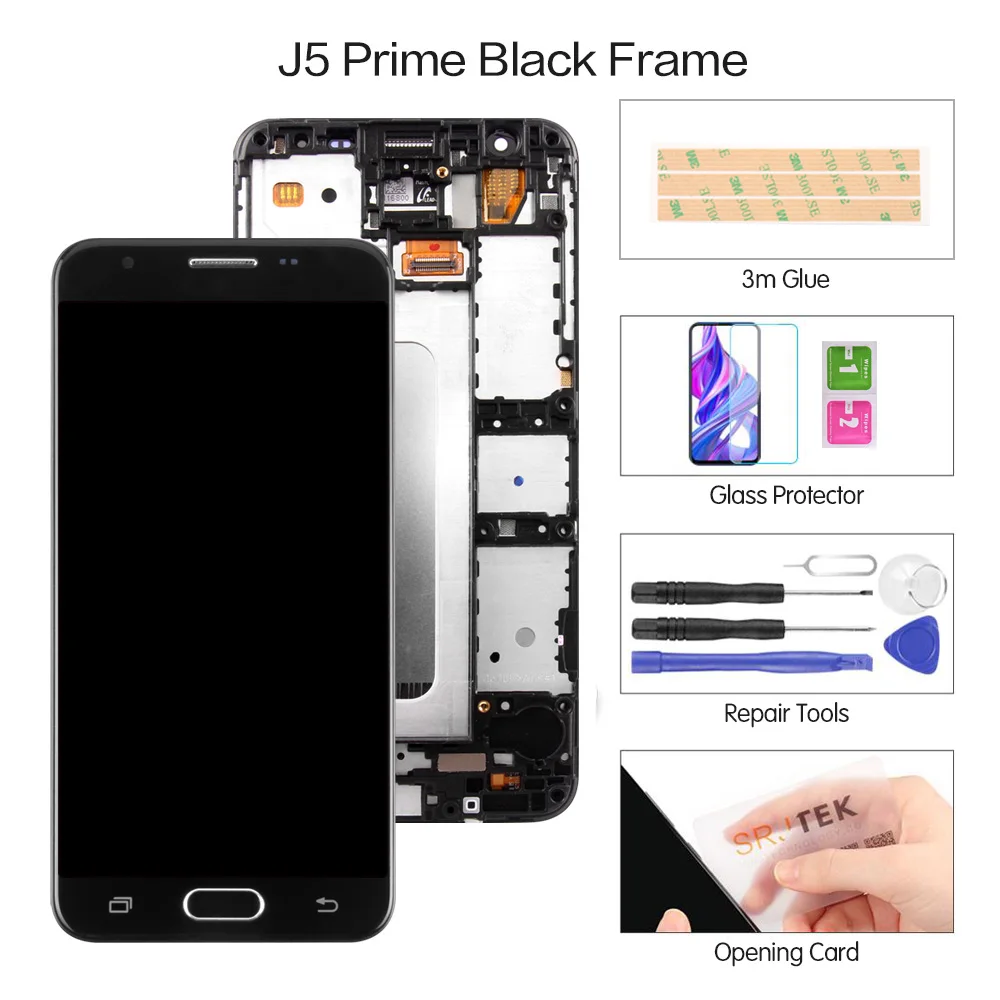 5,0 ''G570 ЖК-дисплей для SAMSUNG Galaxy J5 Prime сенсорный экран для SAMSUNG Galaxy On5 ЖК Galaxy J5 Prime - Цвет: J5 Prime Black Frame