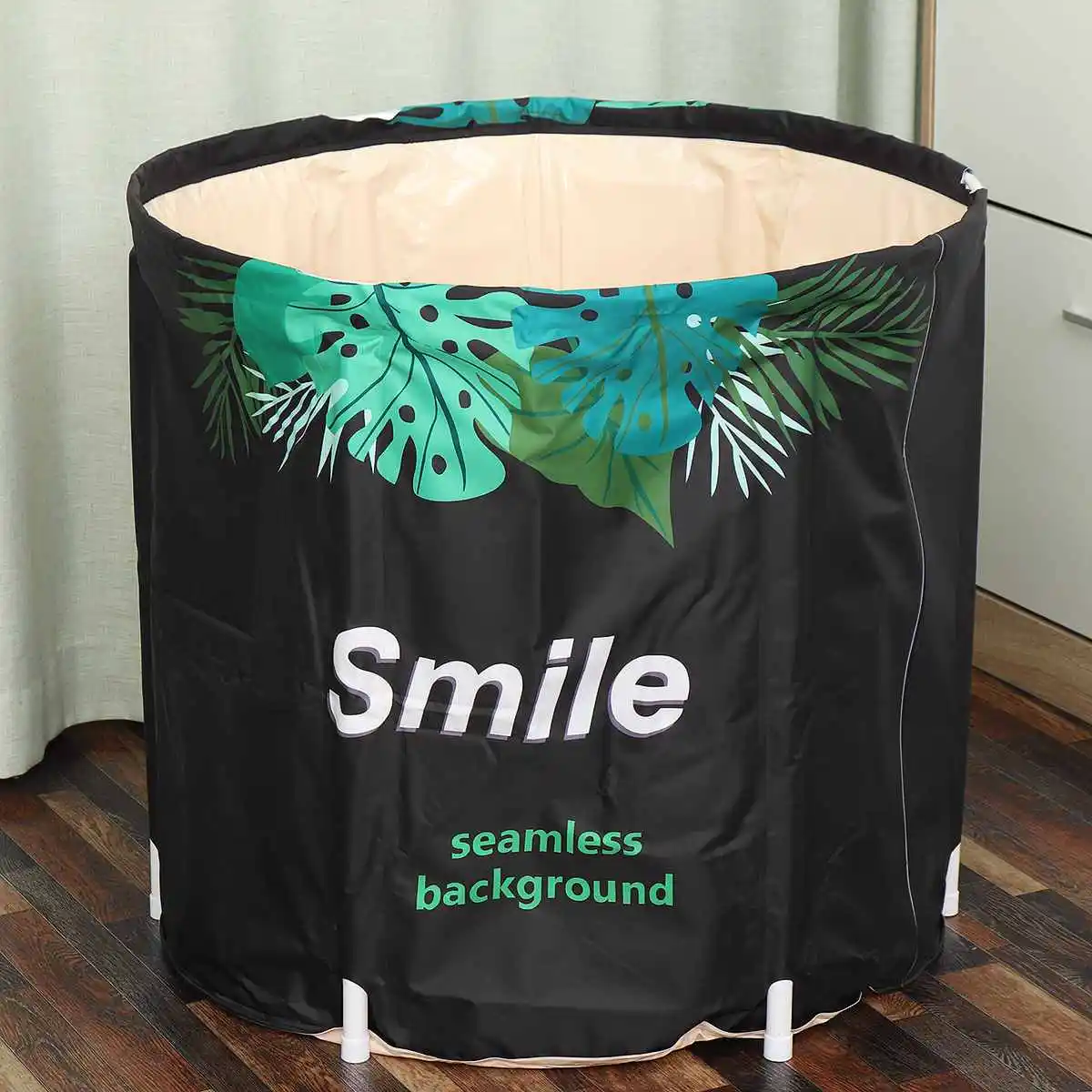 

PVC Thicken Shower Barrel Large Adult Tub Portable Bathtub Folding Bath Bucket Baby Swimming Pool Standing Bathtub Bathroom Spa