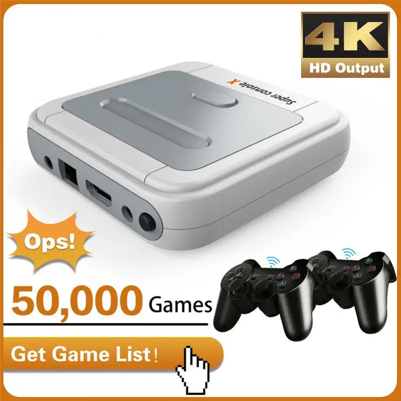 

Супер-Консоль X Pro,50000 + классических игр, ретро-консоль для видеоигр, операционная система Linux с открытым исходным кодом для 4K ТВ-выхода, подар...