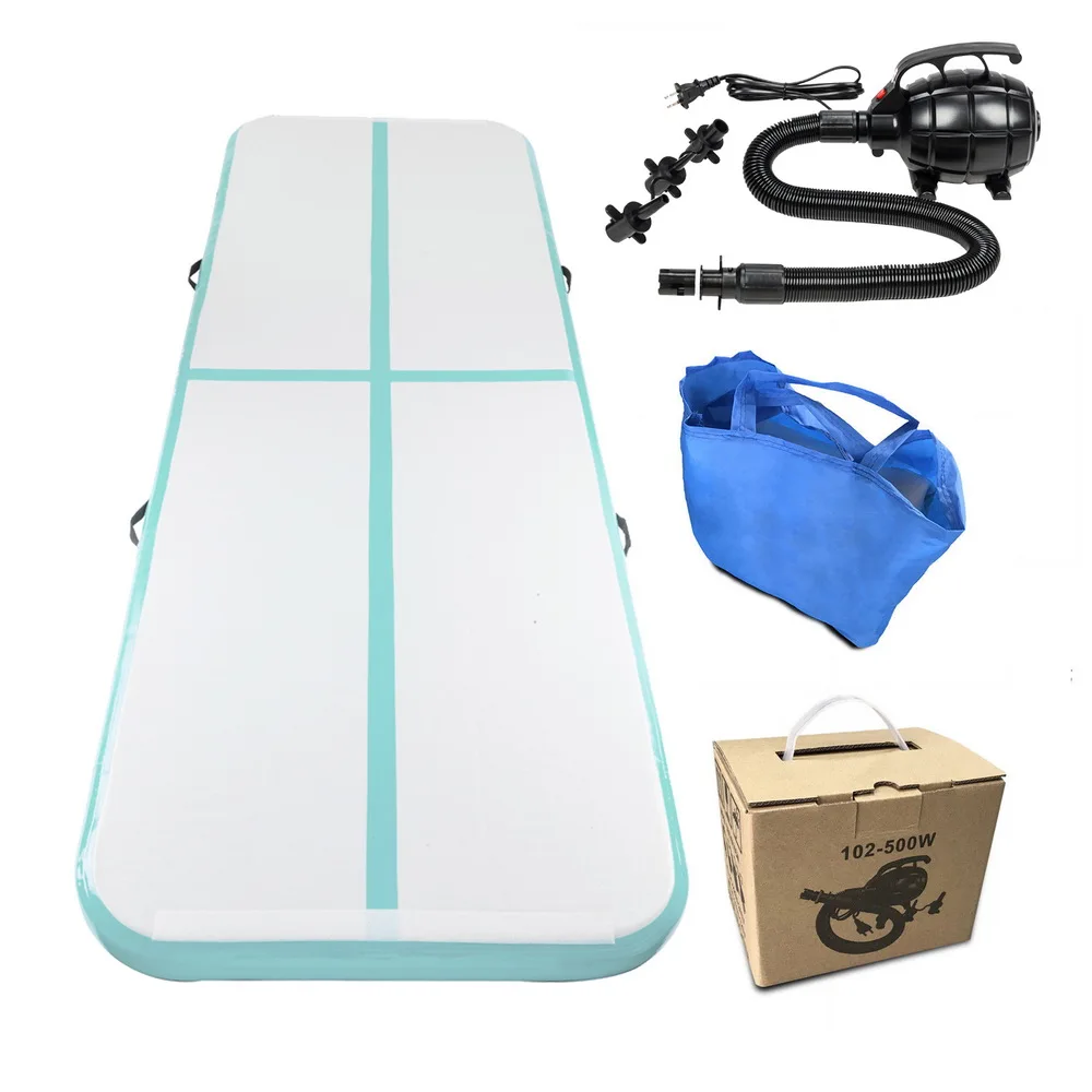 

10' x 3.3' Inflatable Gymnastic Mat Air Track Tumbling Mat with Pump Air Floor for All-level Tumbling Competitions and Repetitiv