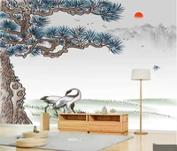 ainyoousem new chinese landscape ink background wall papier peint papel de parede wallpaper 3d wall paper stickers