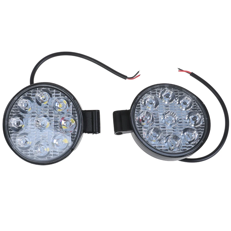 

27 Вт 6000 К круглый светодиодный рабочий светильник луч внедорожный автомобильный осветительный противотуманный 5D объектив