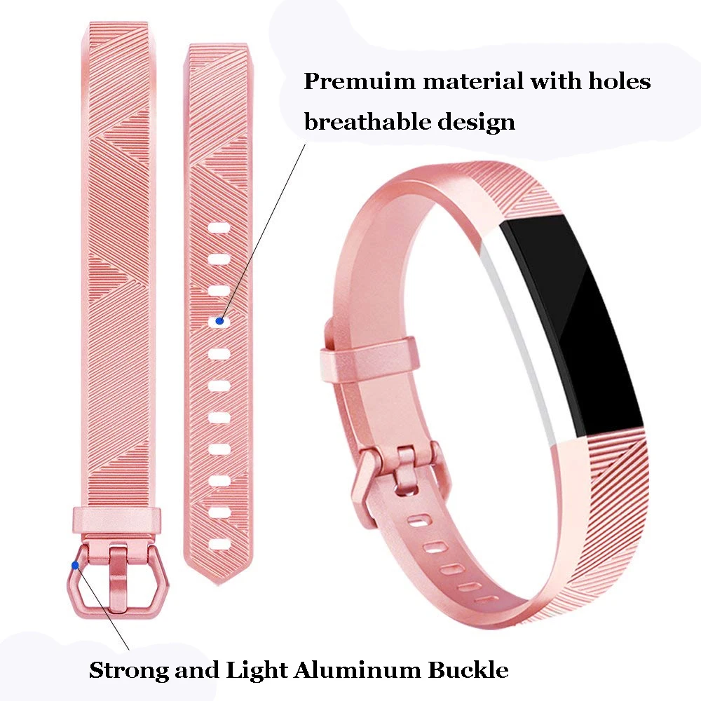 Розовое золото Ремешок Для Fitbit Alta hr/Fitbit умные наручные часы ремешок для Fit bit HR