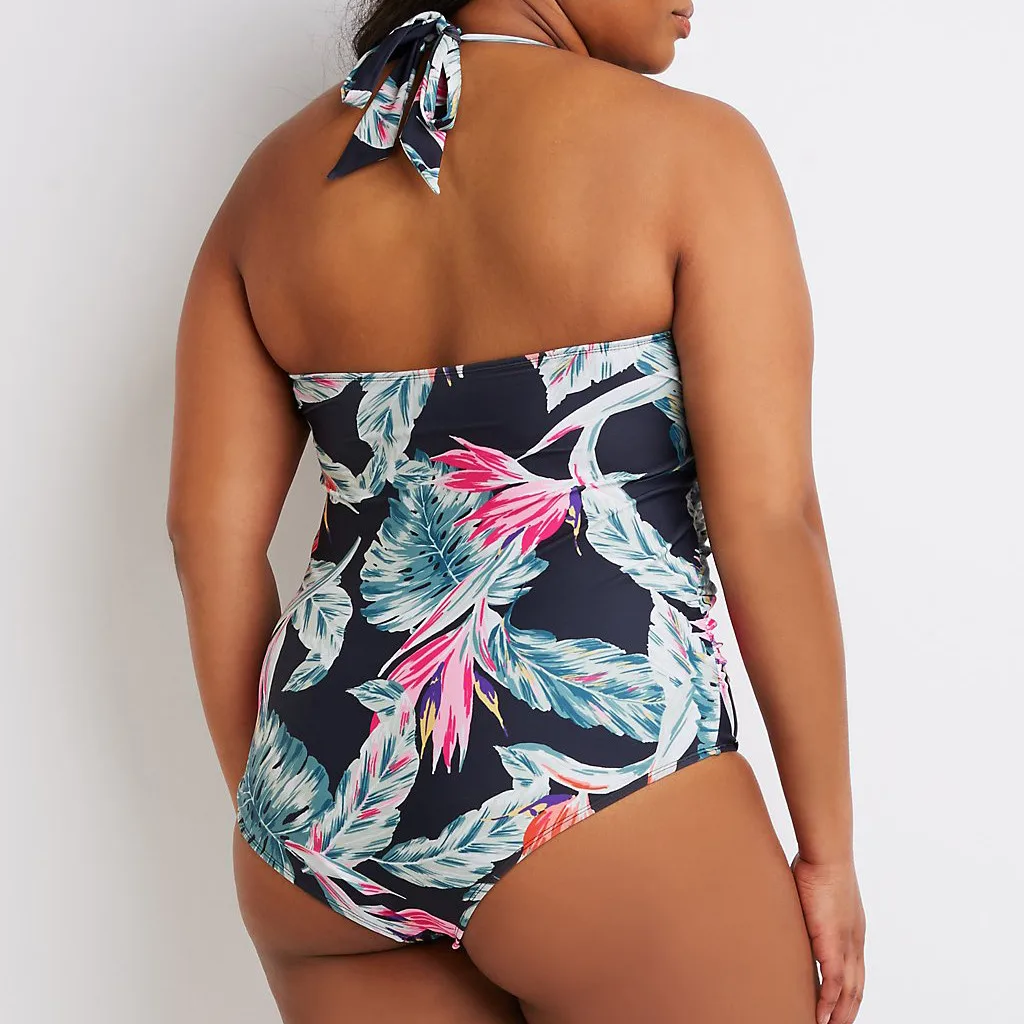 

Summer Swimwear Women Plus Size Printed Bikini Beach Bathing Monokini Swimsuit Swimwear Sexy Biquini Feminino