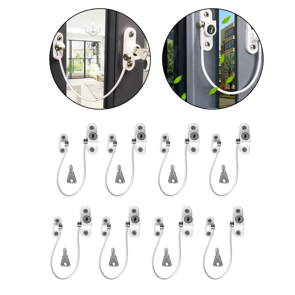 Ограничитель окон из нержавеющей стали замок для защиты от детей 8 шт. Детская