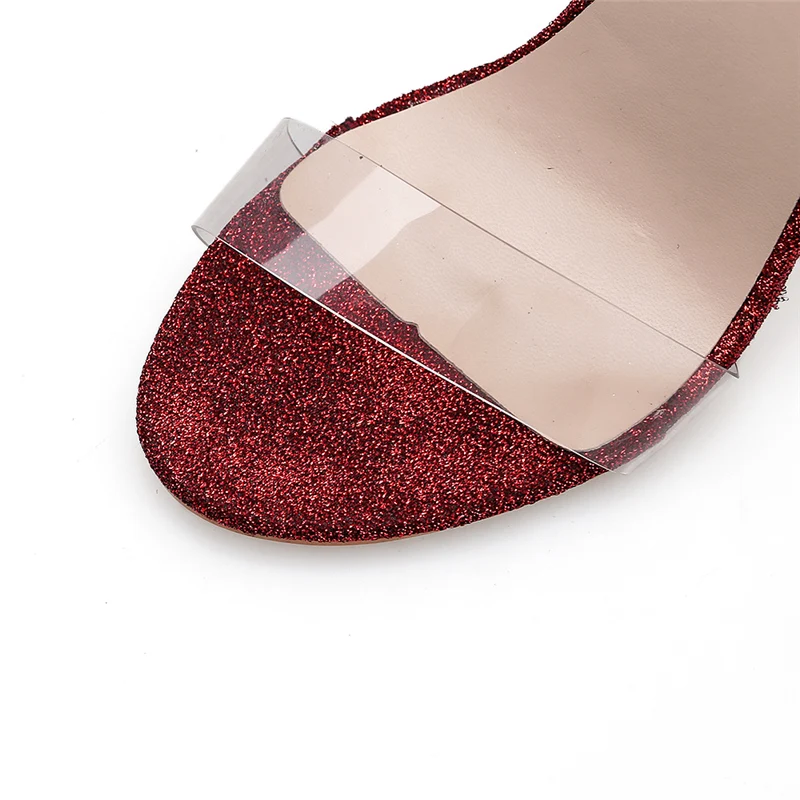 2019 г. женские элегантные босоножки на высоком каблуке 11 5 см дамские прозрачные