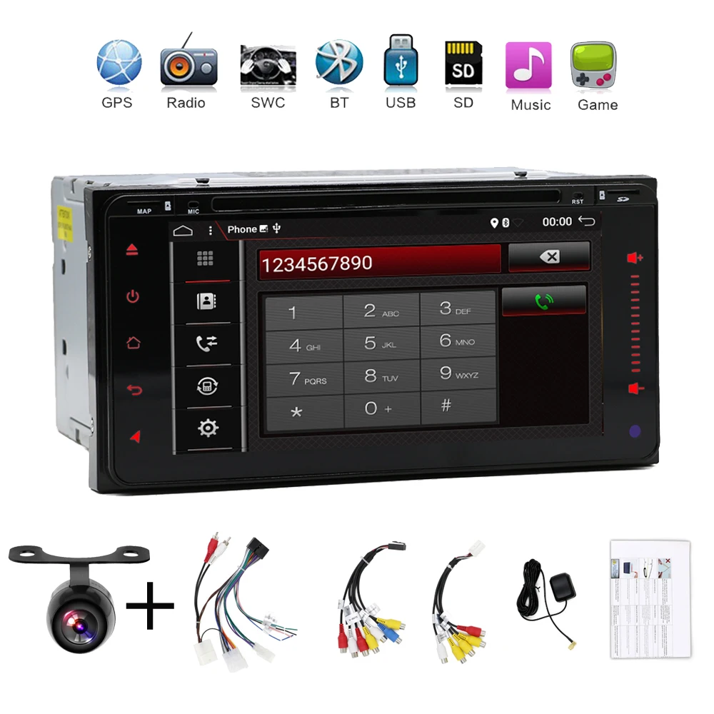Автомагнитола Bosion 2 din Android 10 0 gps для Toyota Old Corolla универсальное радио Wi Fi BT DAB +