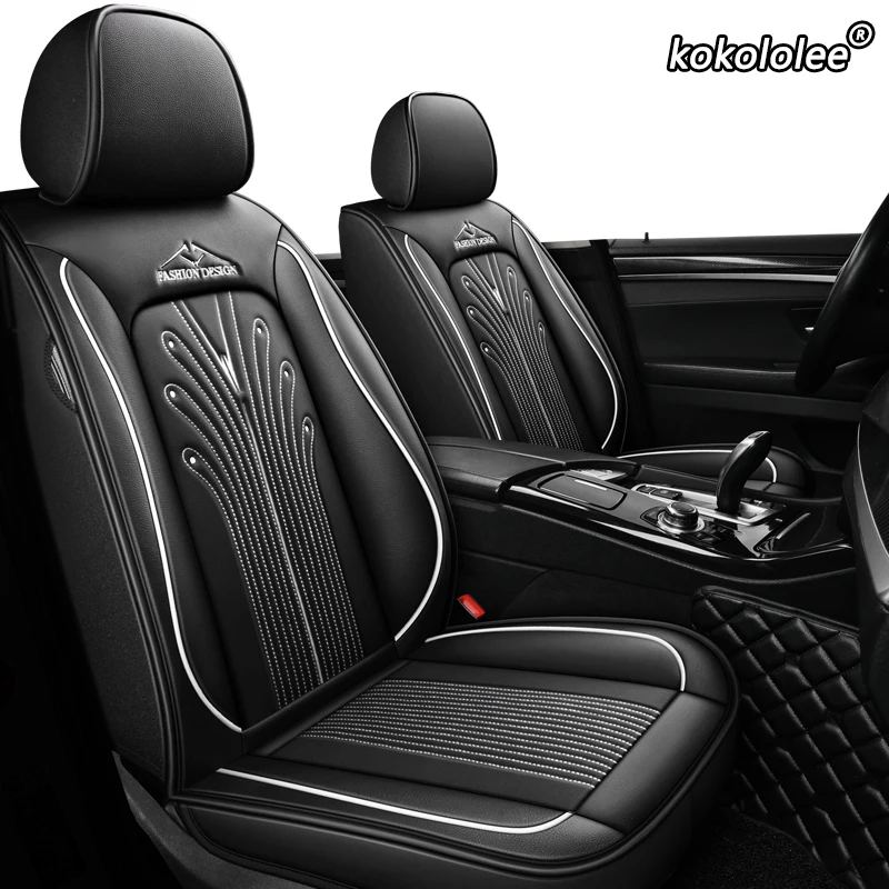 Кожаные чехлы на сиденья kokolee для сидений alhambra altea ibiza 6l 6j leon mk2 mk3 toledo ateca arona|Чехлы