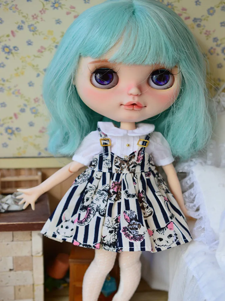 Рубашка Blyth BJD юбка на бретельках 1/6 наряд для кукол (подходит Azone Pullip Lati Licca OB jerfish) |