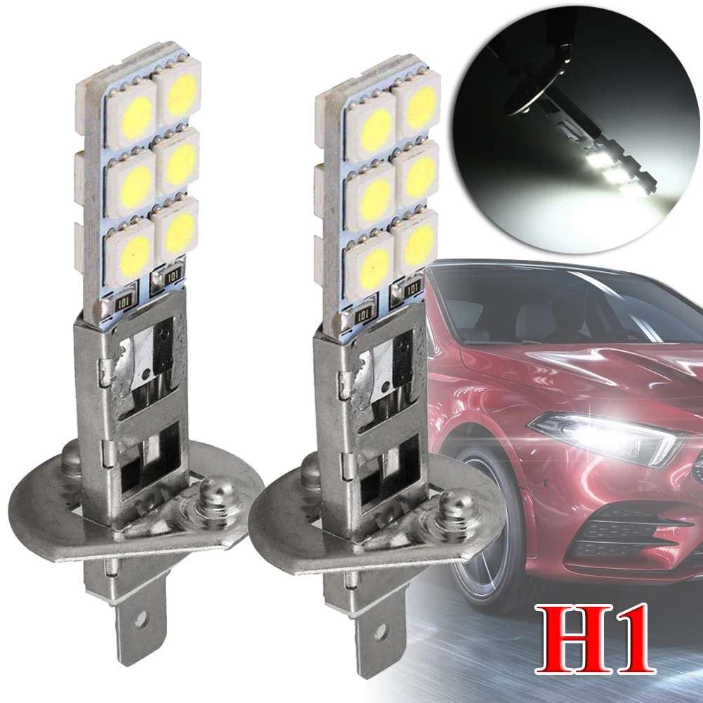 New Upgrade 2pcs NEW H1 6000K Super White 55W LED Headlight Bulbs Kit Fog Driving Light voiture Wholesale Quick delivery Shippin