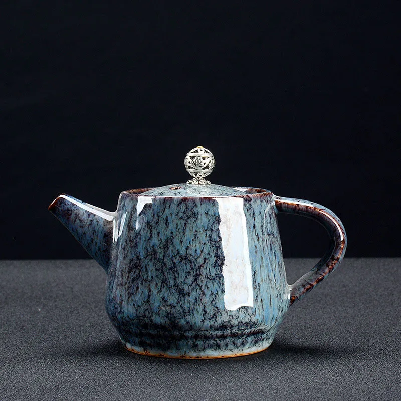 

Exquisite Starry Sky Glaze Tea Pot,Chinese Traditional Landscape Pattern Tea Pot Ceramic Flower Teapot Kettle