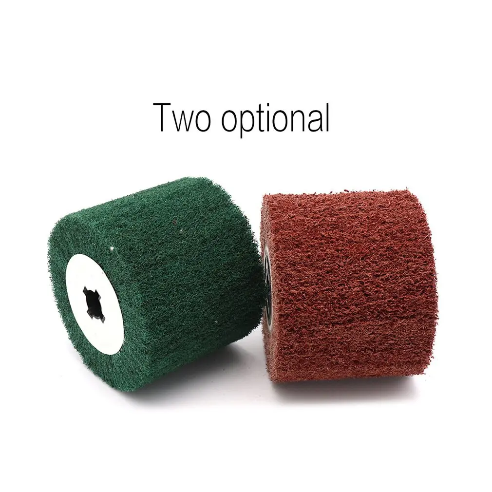 Нержавеющая сталь тяговое колесо Чистящая площадка круглое нейлоновое