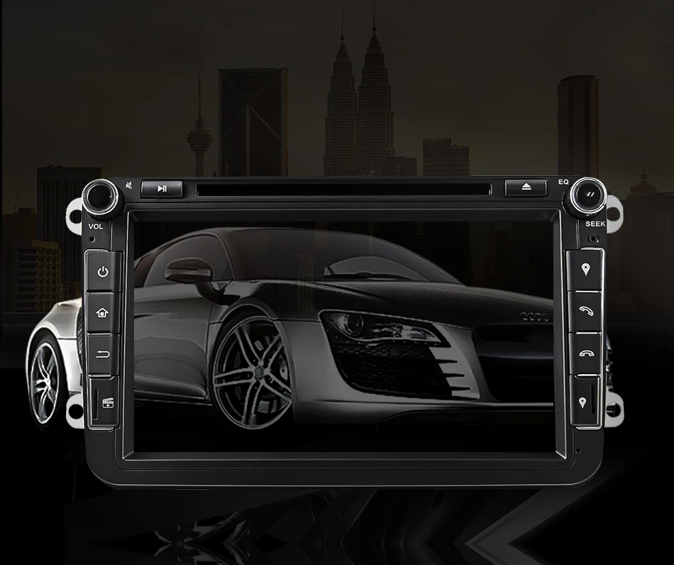 Eunavi 2 din Android 9 автомобильный dvd-плеер для VW Passat CC Polo GOLF 5 6 Touran EOS T5 Sharan Jetta Tiguan gps навигация радио DSP