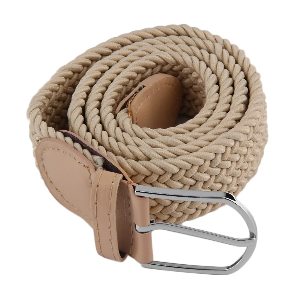 

OUTAD Men's Casual Woven Braided Stretch Elastic Belt Waistband Waist Strap Stylish Practical Men Belt Casualstyle Male Strap