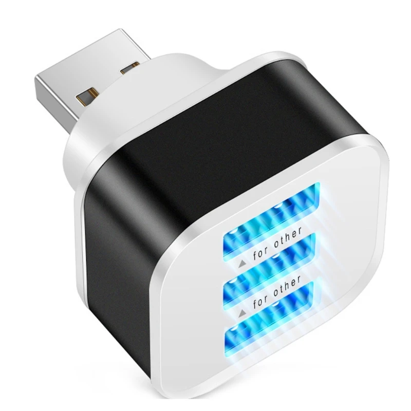 

Концентратор USB 2,0, разветвитель с 3 портами, высокоскоростной мини-концентратор USB, расширитель для планшетов, мобильных телефонов