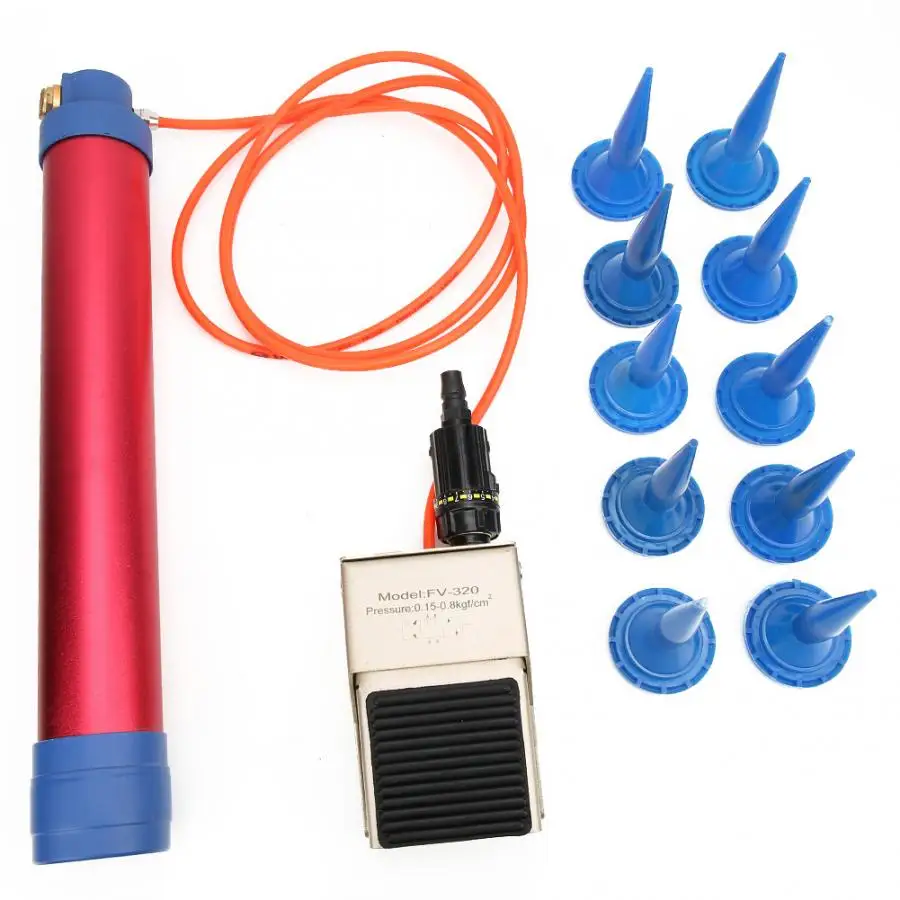 Joint 400mL Foot Pedal Control Air Glass Glue Pneumatic Caulking Applicator Caulking Tool
