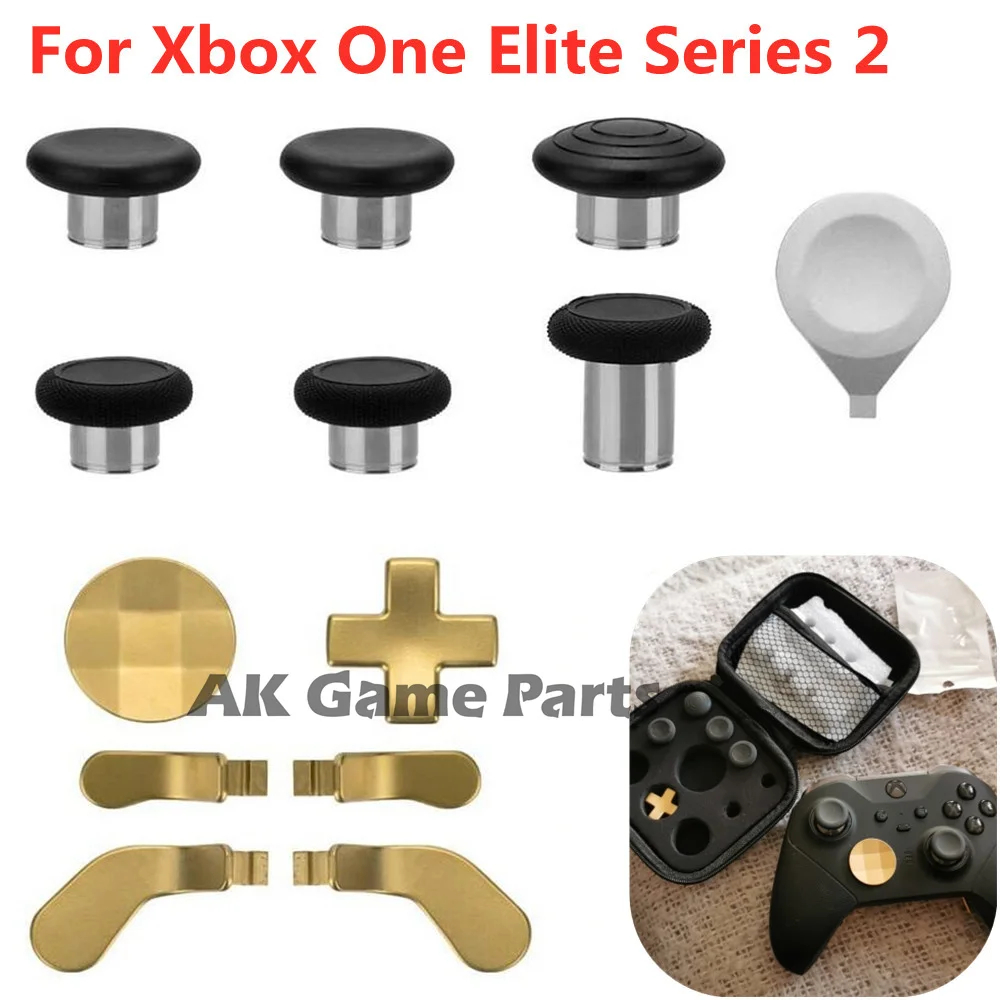 

13pcs Gamepad Swap Joysticks Paddles For Xbox One Elite Series 2 Controller Thumbsticks Button Set with D-Pad Paddles Game Parts