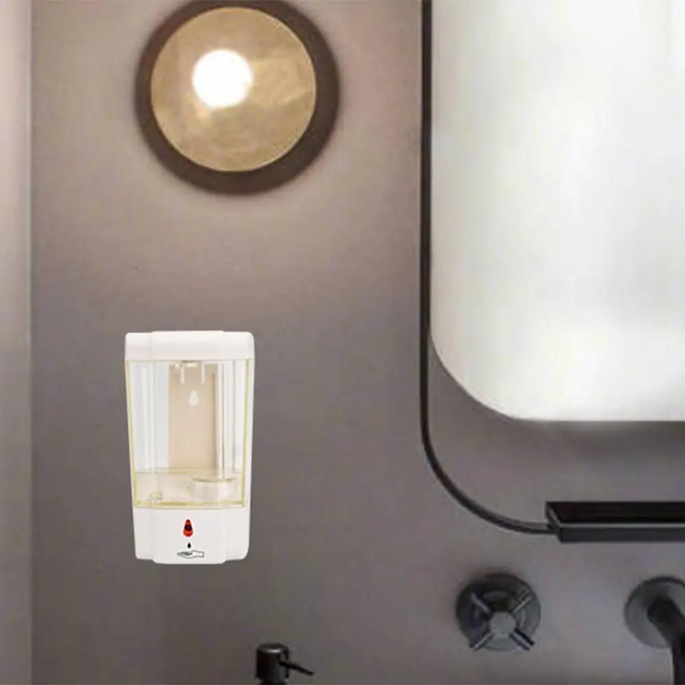 

Automatic Liquid Soap/Alcohol Dispenser 900ML Hands-Free Sensor Wall Mounted Accessories Blow Molding