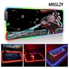 Большой коврик для мыши MRGLZY со светодиодсветильник кой RGB Genshin Impact Kazuha XXL, Настольный коврик, ковер, игровые аксессуары для ПК, клавиатуры ноутбука
