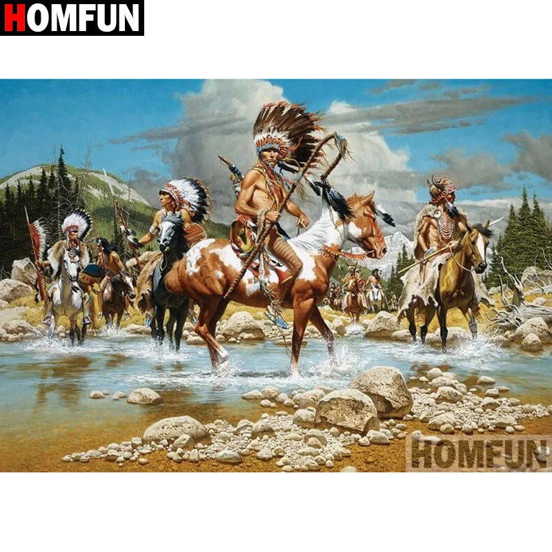 HOMFUN 5D алмазов картина камни в форме ромба/круглый &quotс аппликацией виде животного