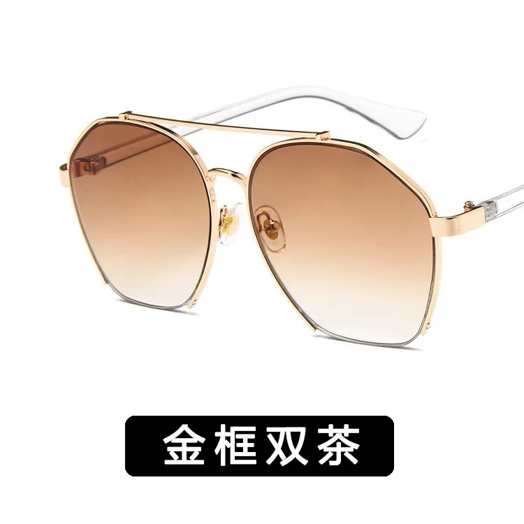 Модные солнцезащитные очки для женщин брендовые дизайнерские металлические