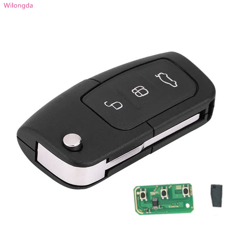 

Car Accessory 3 Buttons Car Key 434mhz 315MHz 4D60 Chip Remote Control for Ford Focus Car Key