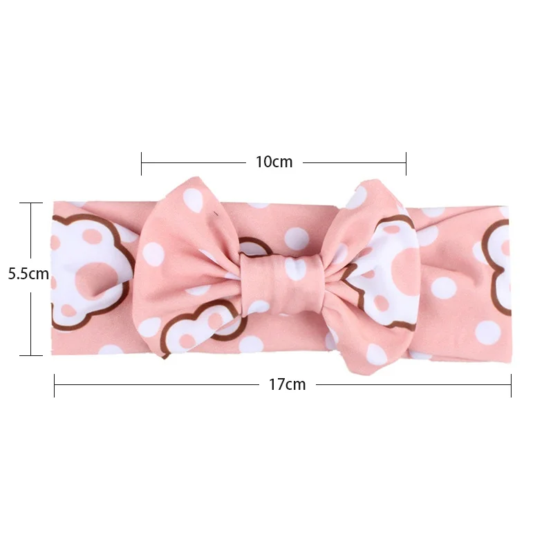 Повязка на голову из молочного шелка с милым бантиком для маленьких девочек и