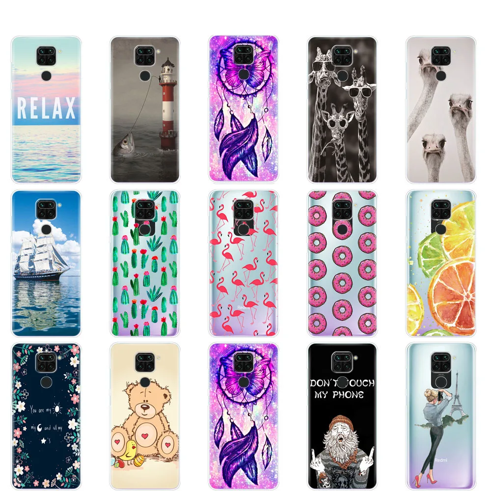 For Xiaomi Redmi Note 9 pro Case cover Soft Tpu silicon Phone Back cover On Redmi Note 9 Bumper Shell Funda Skin shockproof