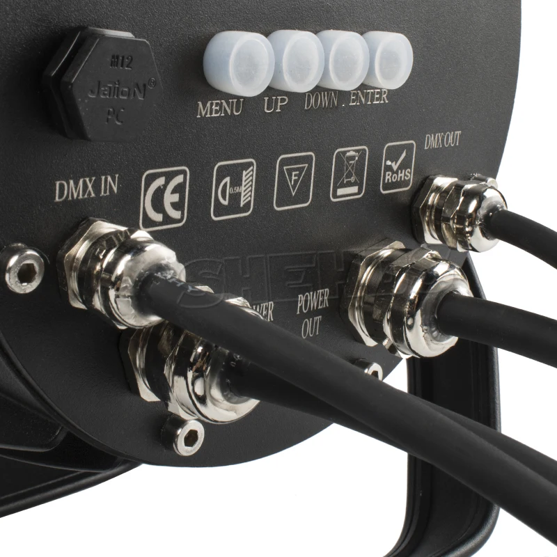 Скидка Уличный светодиодный прожектор SHEHDS Par 7x18 Вт, водонепроницаемый сценический светильник с эффектом DMX, IP65, профессиональный сценический свети...