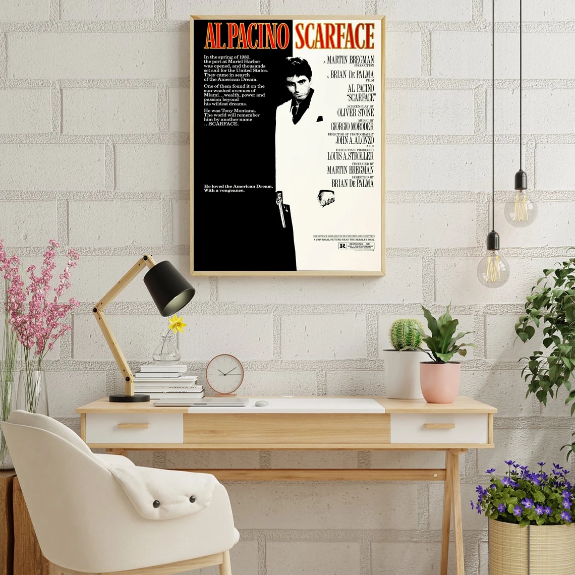 Классический кинопостер Scareface холст Художественная печать украшение для дома