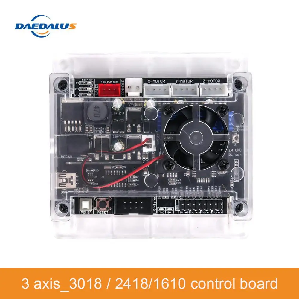 ЧПУ гравировальный станок управления board_3 axis_3018 / 2418/1610 панель USB2.0|Контроллер с
