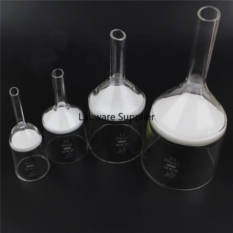 

Glass Sand Core Funnel Sintered glass funnel G1 G2 G3 G4 G5 30ml-5000ml filtering funnel Experiment Laboratory free shipping