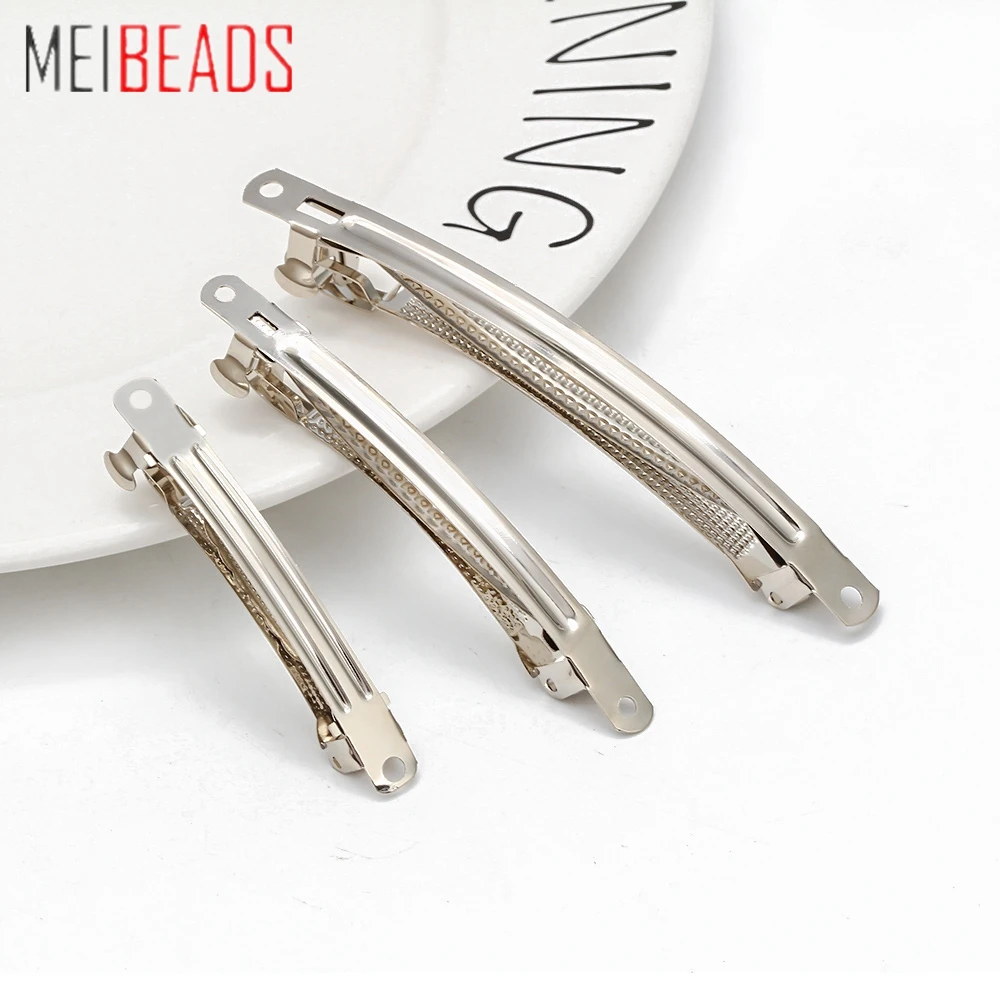 

MEIBEADS 20 шт./лот «сделай сам» Аксессуары для волос ручной работы внутренний зажим Парижские три зажима заколка для волос ювелирные изделия UF901