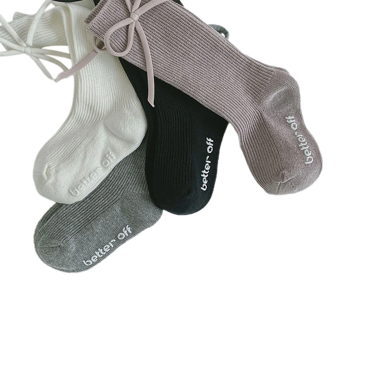 Детские однотонные штаны для девочек с бантом носки детей ясельного возраста