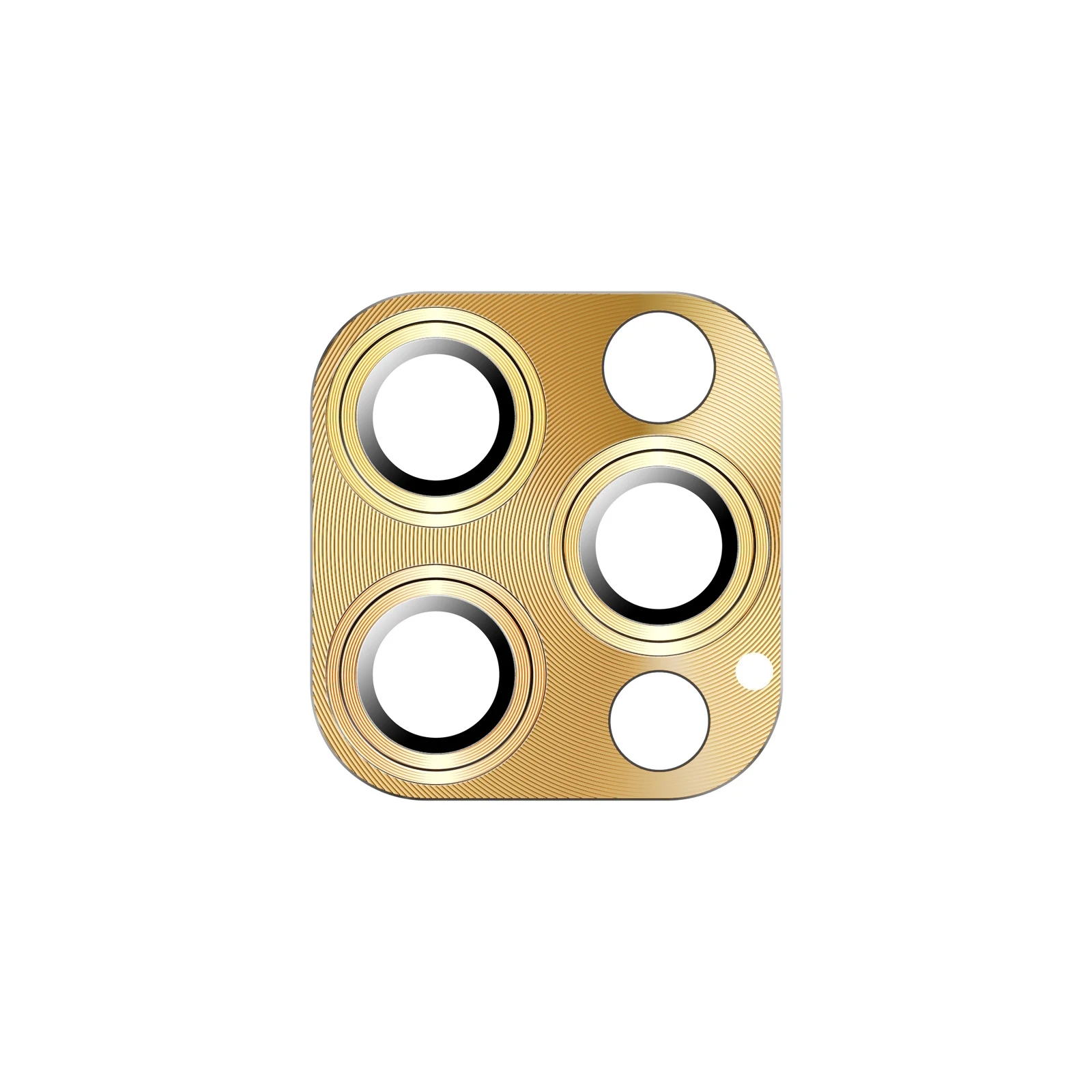 

Armor Series Aluminum Alloy + Tempered Glass Integrated Lens Film For iPhone 12 Pro Max Golden Color