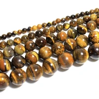 natural beads loose spacer tigers eye bead for making jewelry