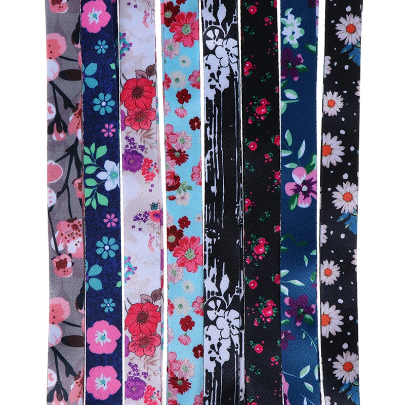 1 шт. ремень на шею с цветком и листьями для ключей ID карта мобильный телефон usb