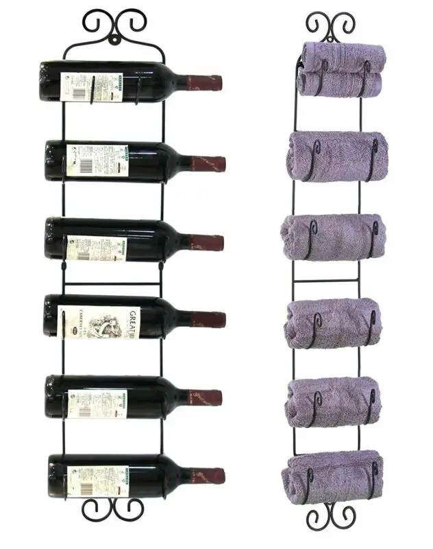 

Многофункциональная настенная стойка; Винные бутылки, полотенца, шляпы и многое другое