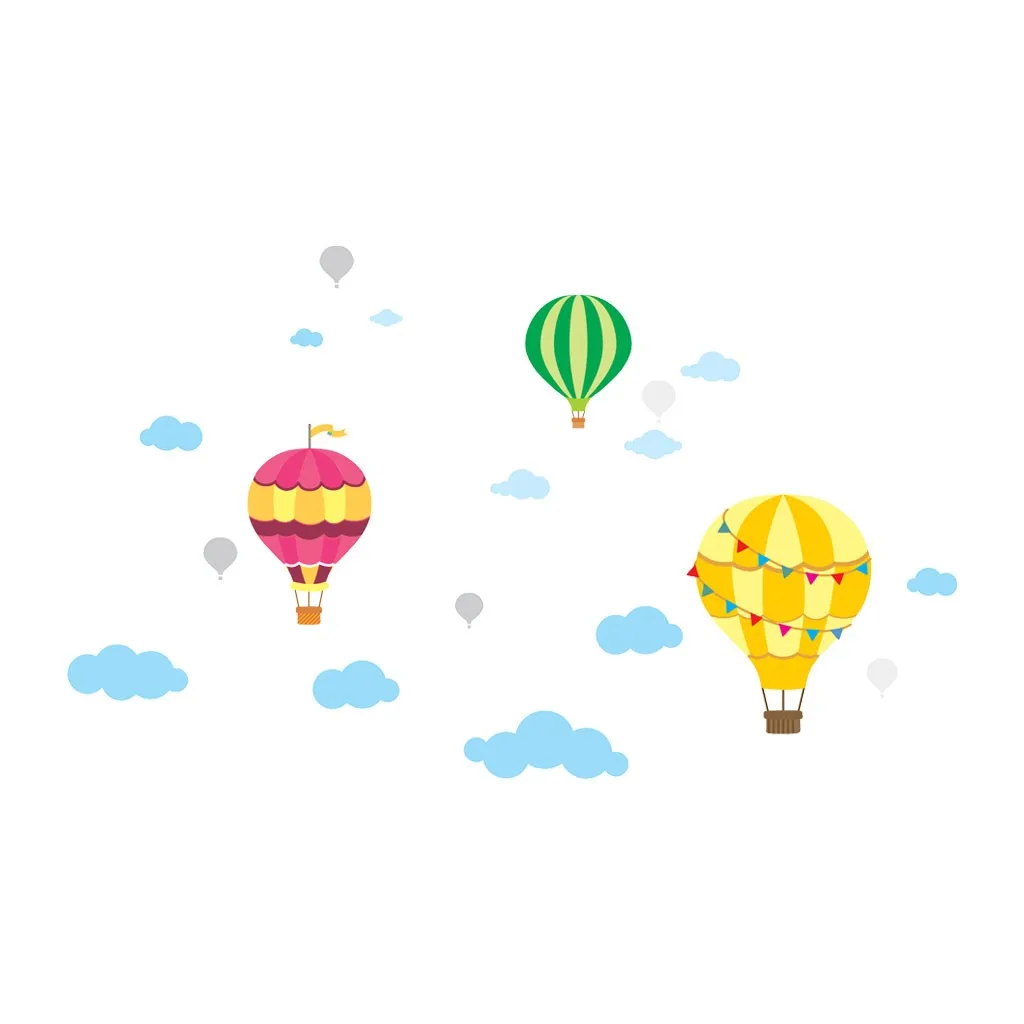 Сделай сам одна штука красивые и большие облака воздушный шар настенные наклейки